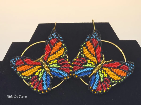Mariposa de colores artesanal - Imagen 2