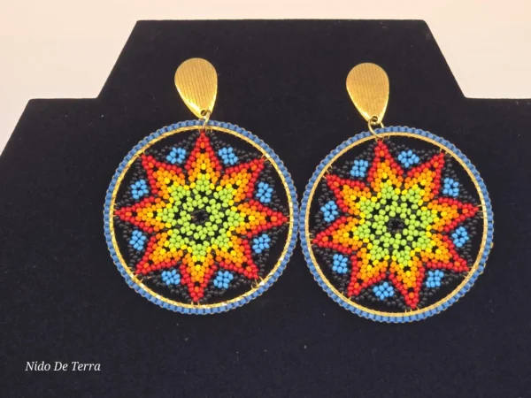 Collar y aretes atrapasueños artesanal - Imagen 2