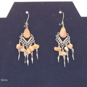 Aretes artesanales de piedras (Estilo 1)