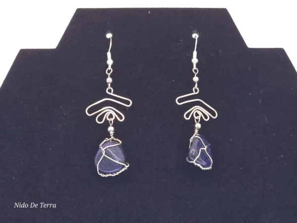 Aretes artesanales de piedras (Estilo 2)