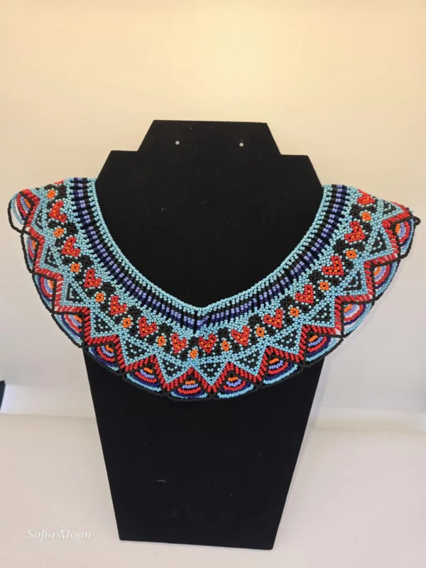 Juego de gargantilla y aretes con diseño floral - Imagen 5