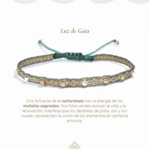Pulsera Artesanal Delicada Luz de Gaia