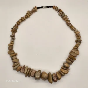 SPIRALL COLLECTIVE - NECKLACE CHAVIN GREEN JADE STONES