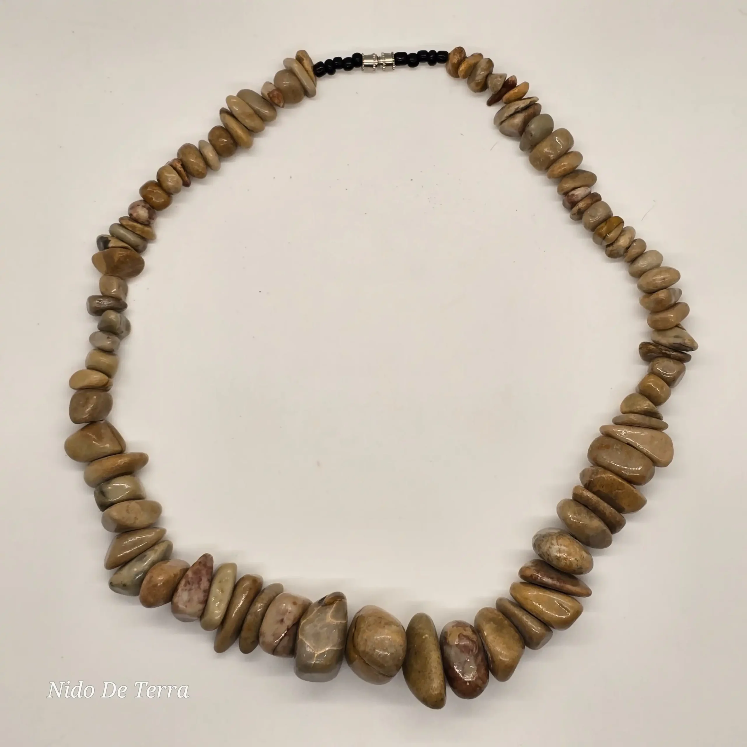 SPIRALL COLLECTIVE - NECKLACE CHAVIN GREEN JADE STONES