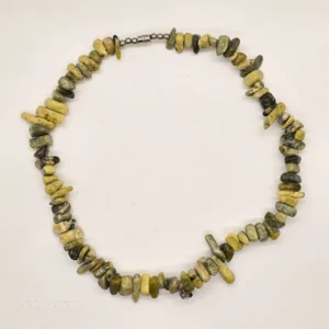 SPIRALL COLLECTIVE - NECKLACE CHAVIN GREEN JADE STONES