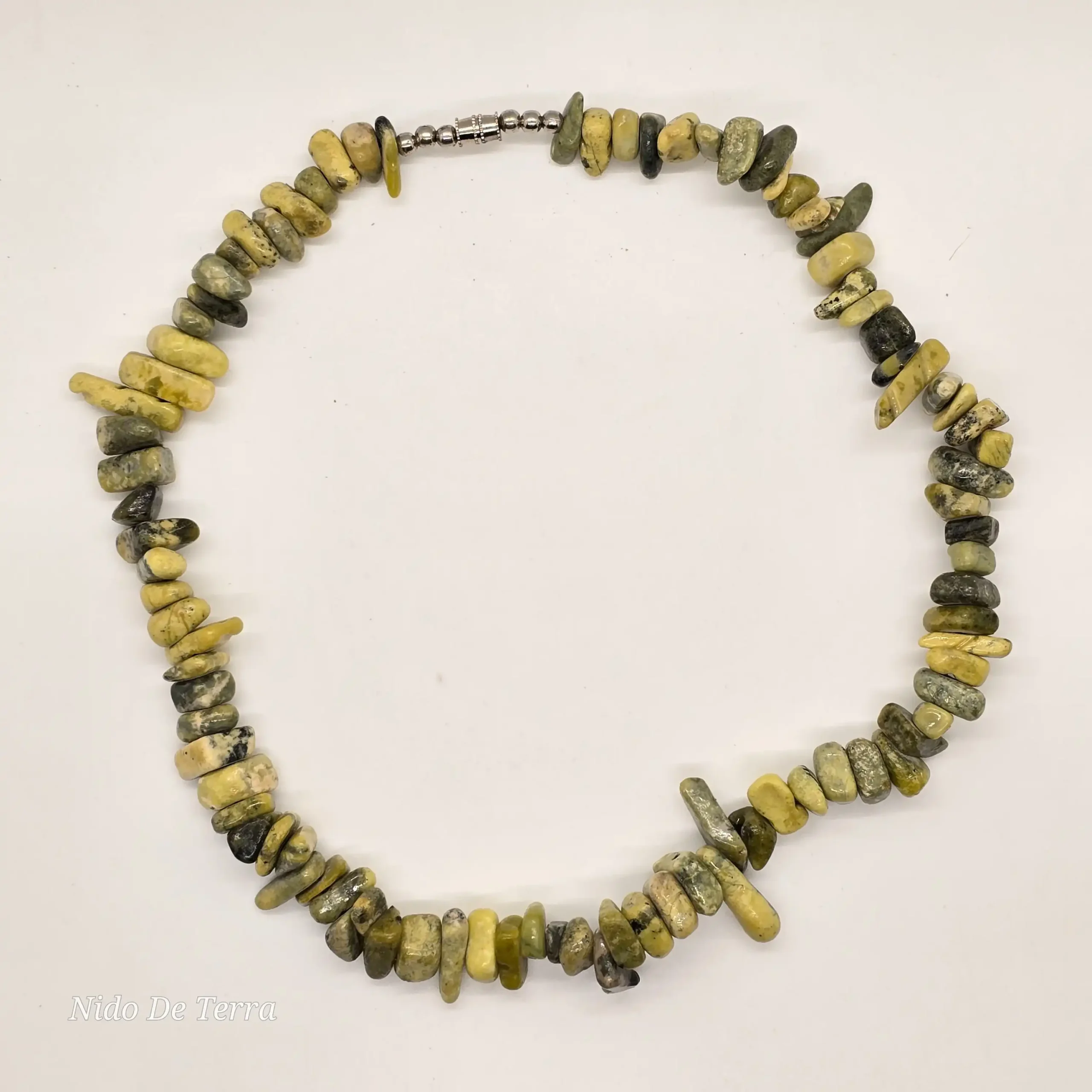 SPIRALL COLLECTIVE - NECKLACE CHAVIN GREEN JADE STONES